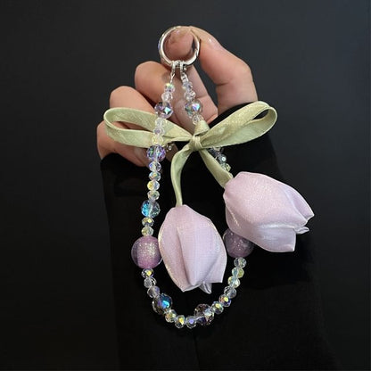 Flower with Phone Lanyard Pad