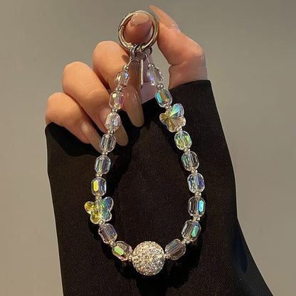 Phone Beaded Butterfly Lanyard