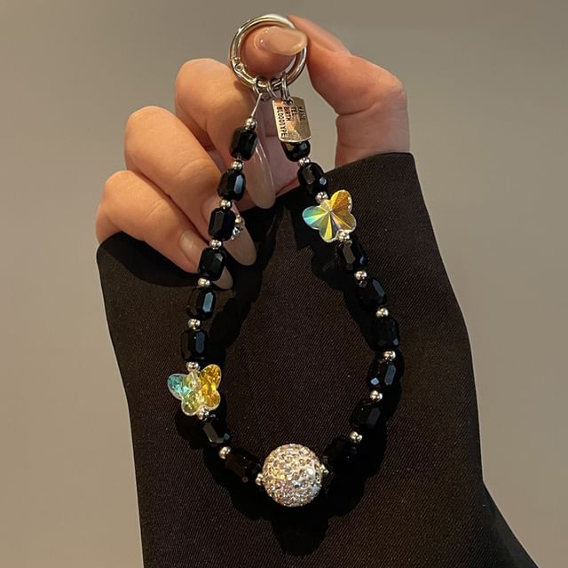 Phone Beaded Butterfly Lanyard