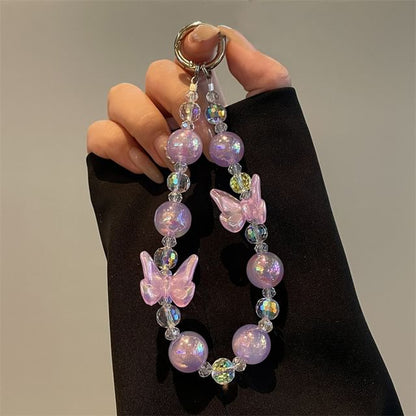 Phone Beaded Lanyard Butterfly