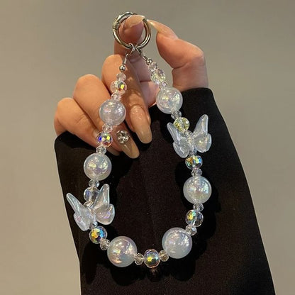 Phone Beaded Lanyard Butterfly