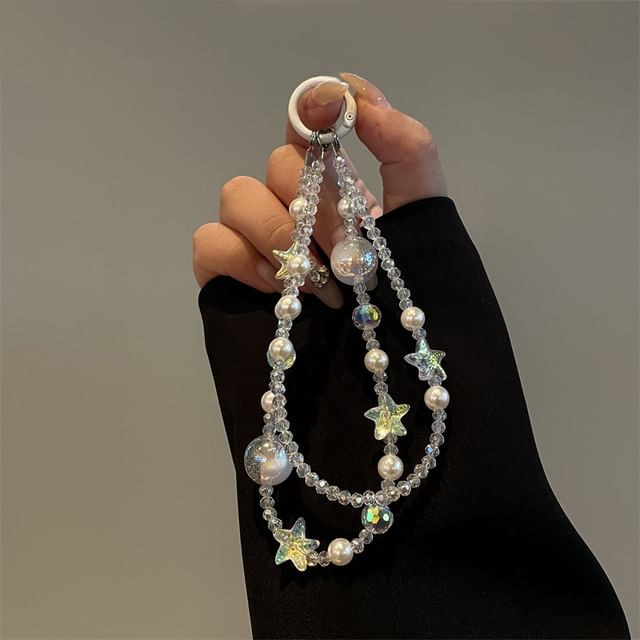 Pearl Star Phone Lanyard Faux