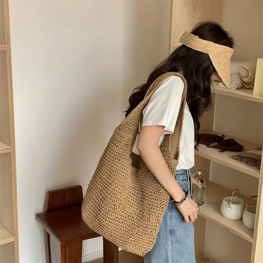 Bag Tote Straw Plain