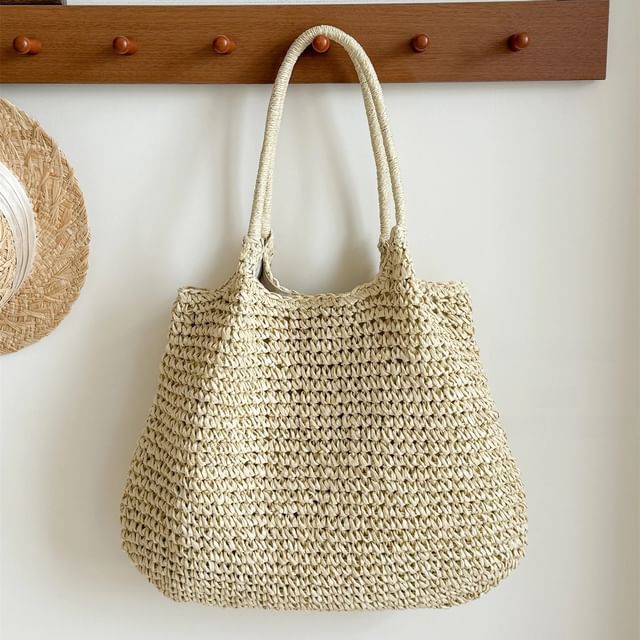 Bag Plain Tote Straw