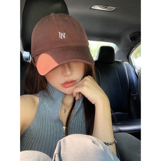 Embroidered Cap Baseball Lettering