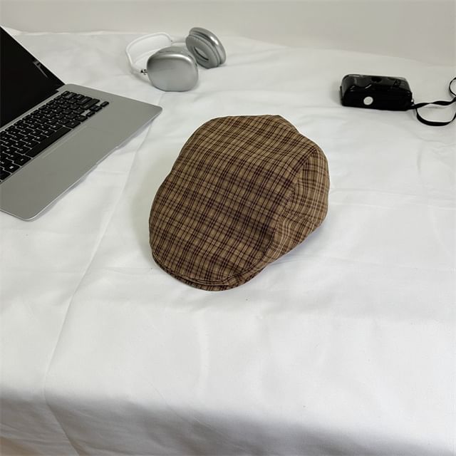 Plaid Flat Cap
