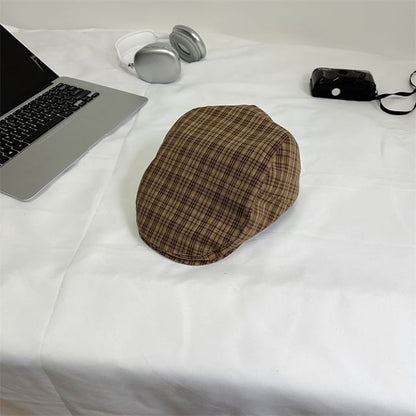 Plaid Flat Cap