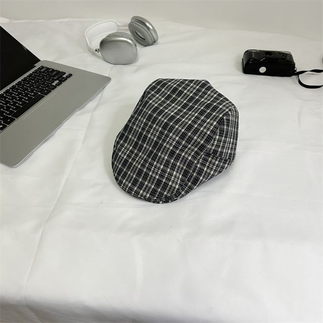 Plaid Flat Cap