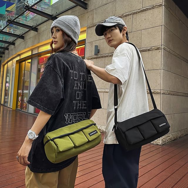 Lettering Bag Barrel Crossbody