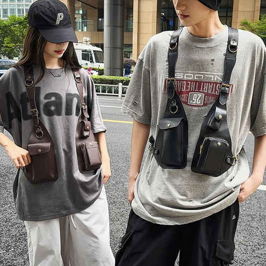 Leather Belt Faux Bag