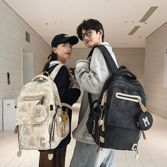 Purse Camouflaged / Backpack Set Coin Print