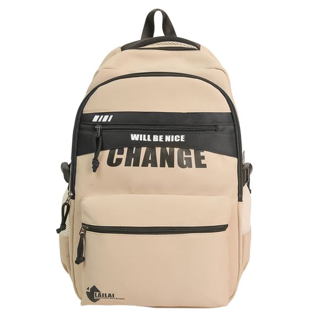 Two Backpack Tone Lettering