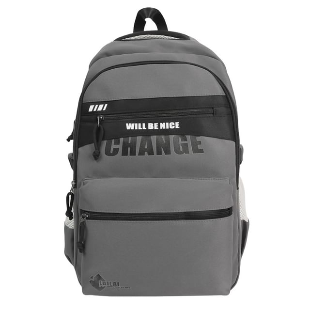 Two Backpack Tone Lettering