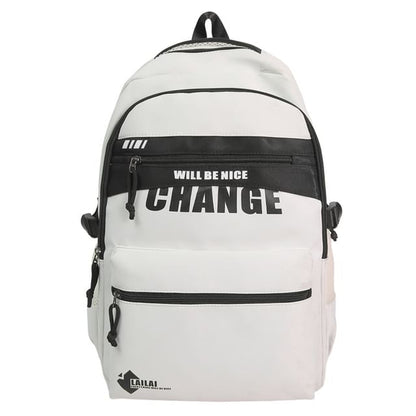 Two Backpack Tone Lettering