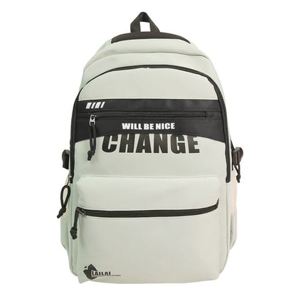 Two Backpack Tone Lettering