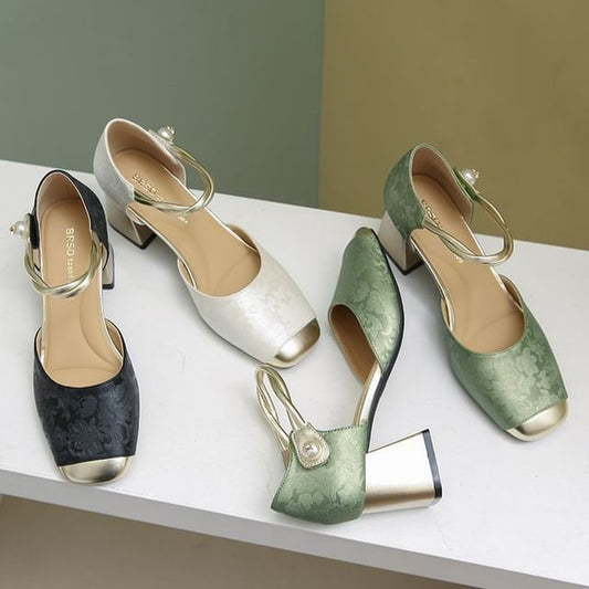 Heel D'Orsay Sandals Block