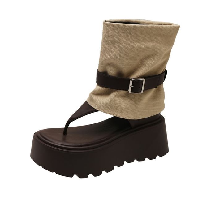 Platform Boots Short Thong