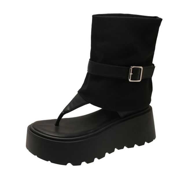 Platform Boots Short Thong