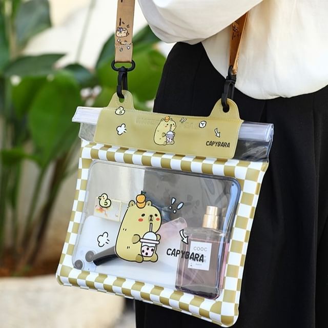 Animal Checker Waterproof Phone Crossbody Bag (Various Designs)