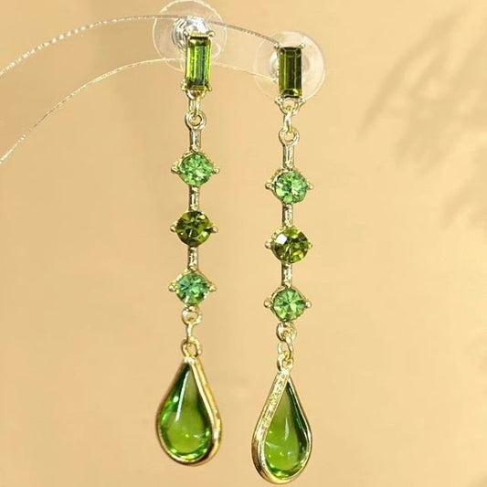 Earring Teardrop Drop Rhinestone