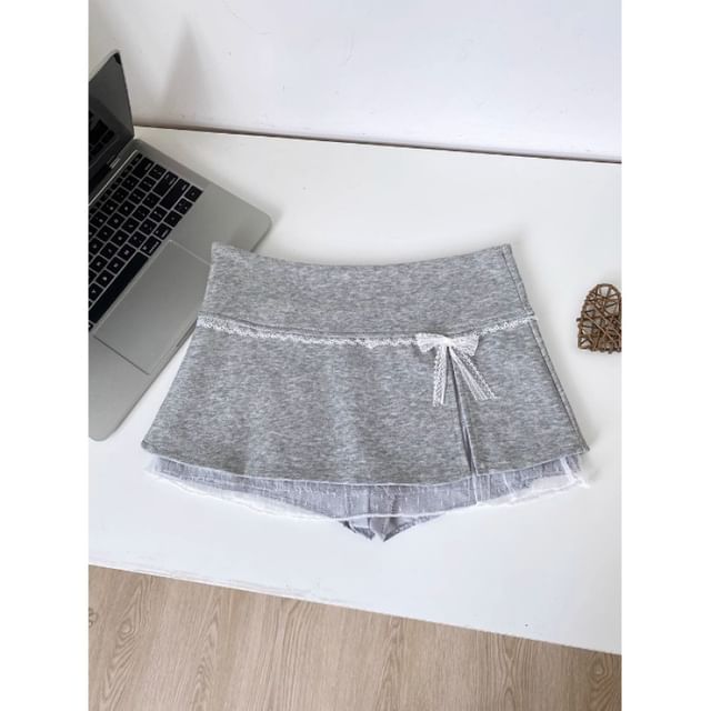 Overlay Skirt Rise Mini Low