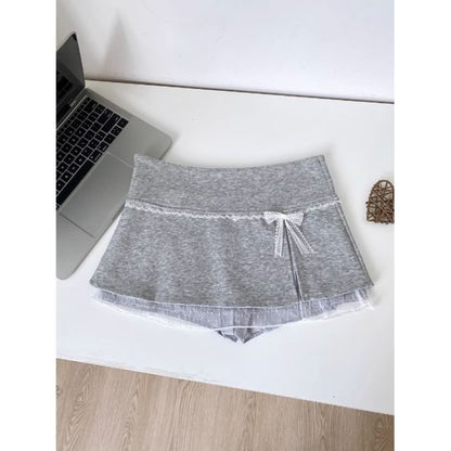 Overlay Skirt Rise Mini Low