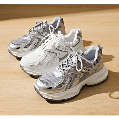 Mesh Sneakers Panel Platform