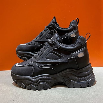 Hidden Platform Panel Sneakers Wedge