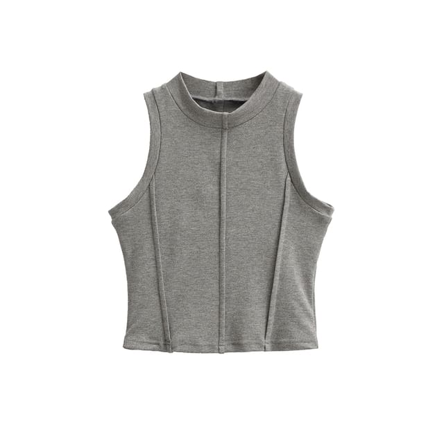 Set: Paneled Tank Top + High-Waisted Maxi A-Line Skirt