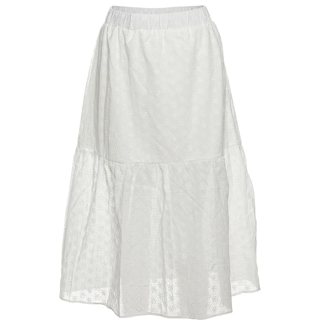 Off-Shoulder Long-Sleeved Crop Top + Maxi A-Line Skirt