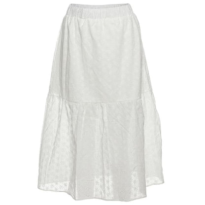 Off-Shoulder Long-Sleeved Crop Top + Maxi A-Line Skirt