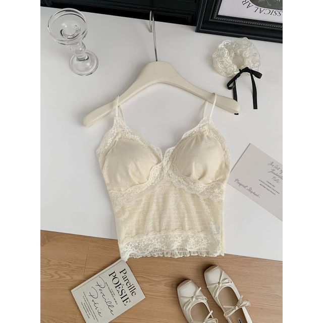 Spaghetti Strap Lace Cami