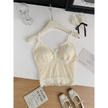 Spaghetti Strap Lace Cami