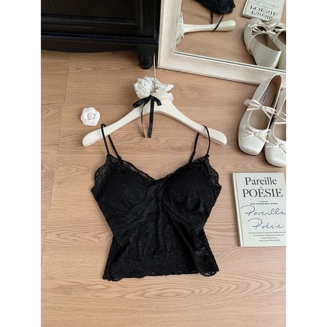 Spaghetti Strap Lace Cami
