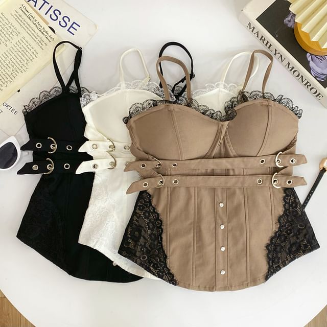 Lace Trim Bustier