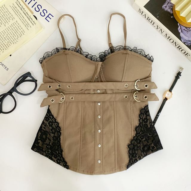 Lace Trim Bustier