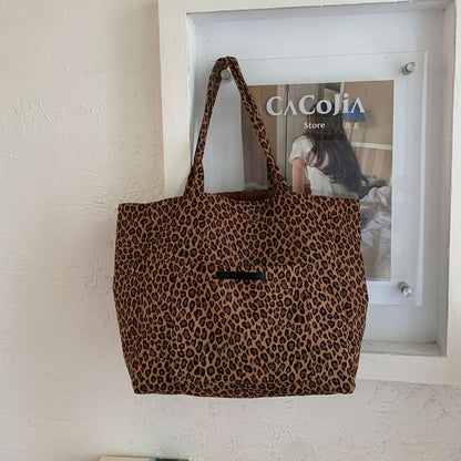 Leopard Tote Print Bag Panel