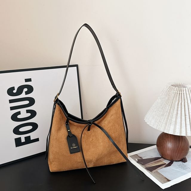 Suede Shoulder Faux Bag Crossbody
