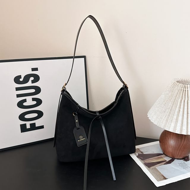 Suede Shoulder Faux Bag Crossbody