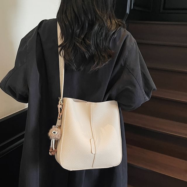 With Pouch Shoulder Leather Faux Bag