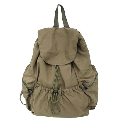 Plain Drawstring Unisex Backpack Nylon