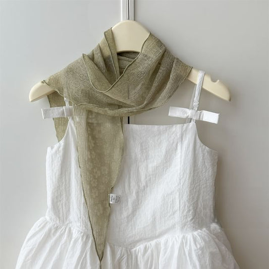 Jacquard Floral Sheer Scarf