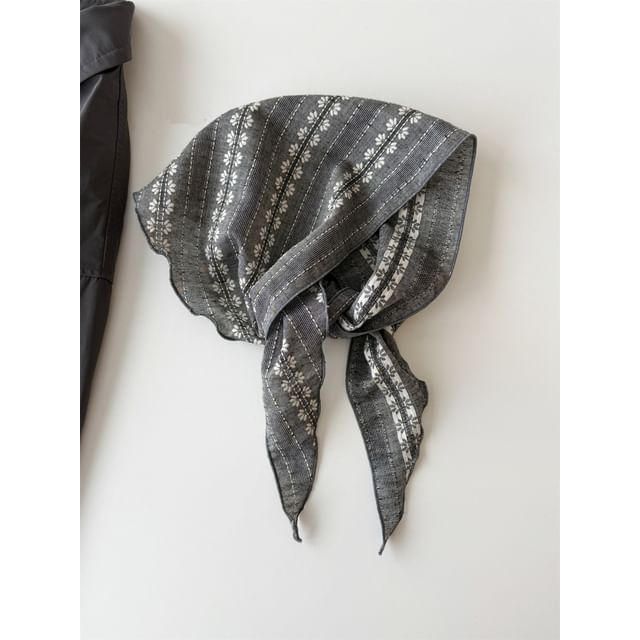 Headkerchief Floral Print