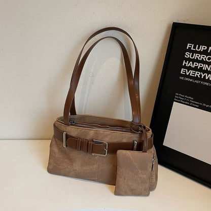 With Pouch Bag Tote Belted