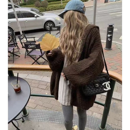 Hooded Open Front Cardigan