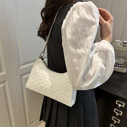 Faux Leather Textured Shoulder Bag