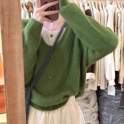 Two-Tone Mock Two-Piece Long-Sleeve Knit Pullover