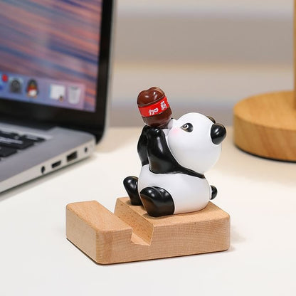 Animal Resin Wooden Desktop Phone Stand (Various Designs)