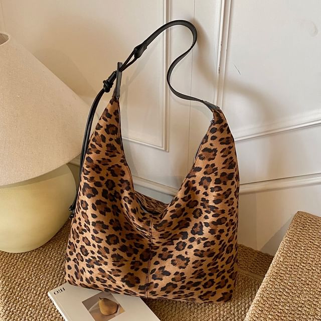 Leopard Print Shoulder Bag