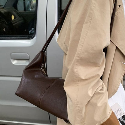 Canvas Plain Shoulder Bag